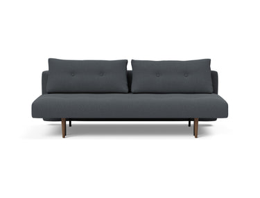 Recast Dark Styletto sovesofa i 894 Mozart Grey Bronze, set forfra