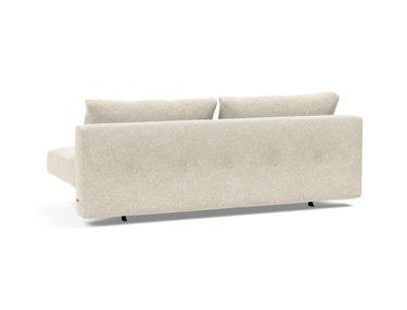 Recast Dark Styletto sovesofa i 357 Taura Off White, set skråt bagfra