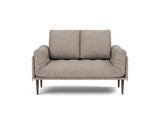 Rollo Styletto daybed med Spring madras i 472 Yuveno Warm Grey, set forfra