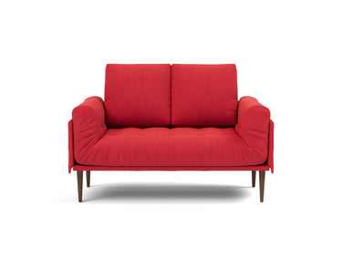 Rollo Styletto daybed med Spring madras i 511 Elegance Red, set forfra