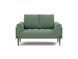 Rollo Styletto daybed med Classic madras i 518 Elegance Green, set forfra