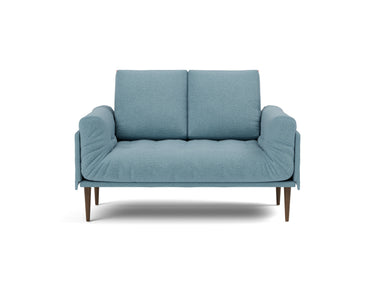 Rollo Styletto daybed med Classic madras i 525 Mixed Dance Light Blue, set forfra