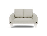 Rollo Styletto daybed med Spring madras i 527 Mixed Dance Natural, set forfra