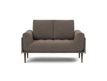 Rollo Styletto daybed med Spring madras i 530 Bouclé Taupe, set forfra