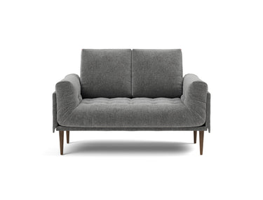 Rollo Styletto daybed med Spring madras i 563 Twist Charcoal, set forfra