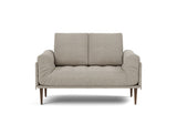 Rollo Styletto daybed med Classic madras i 579 Kenya Gravel, set forfra