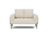 Rollo Styletto daybed med Spring madras i 594 Corduroy Ivory, set forfra