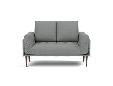 Rollo Styletto daybed med Spring madras i 852 Mahoga Seal Grey, set forfra
