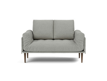 Rollo Styletto daybed med Classic madras i 853 Mahoga Dove Grey, set forfra