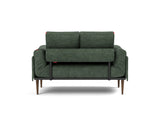 Rollo Styletto daybed med Spring madras i 281 Avella Pine Green, set bagfra