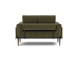 Rollo Styletto daybed med Classic madras i 316 Cordufine Pine Green, set bagfra