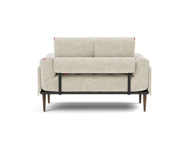 Rollo Styletto daybed med Classic madras i 357 Taura Off White, set bagfra