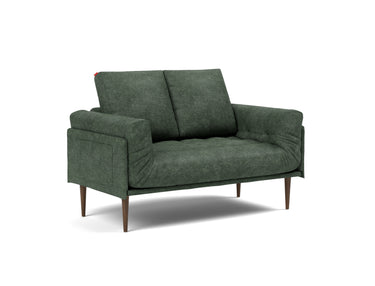 Rollo Styletto daybed med Spring madras i 281 Avella Pine Green, set skråt forfra