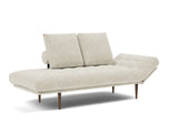 Rollo Styletto daybed med Spring madras i 357 Taura Off White, med hovedenden hævet
