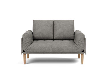 Rollo Bow daybed med Classic madras i 282 Avella Warm Grey, set forfra