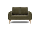 Rollo Bow daybed med Classic madras i 316 Cordufine Pine Green, set forfra