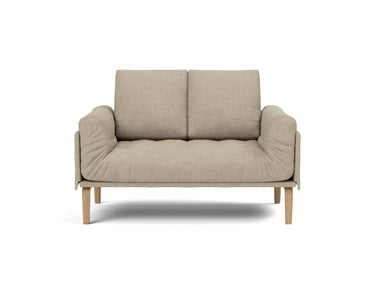 Rollo Bow daybed med Spring madras i 356 Taura Sand, set forfra