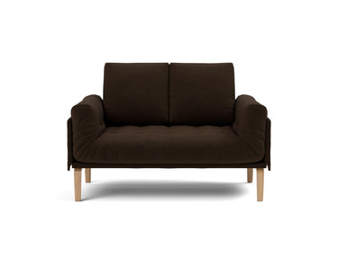 Rollo Bow daybed med Classic madras i 358 Taura Chocco, set forfra