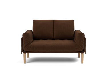 Rollo Bow daybed med Spring madras i 359 Taura Cappuccino, set forfra