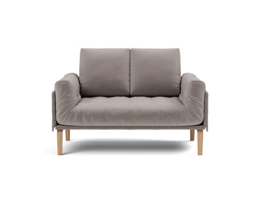 Rollo Bow daybed med Spring madras i 418 Esina Truffle, set forfra
