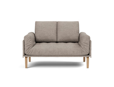 Rollo Bow daybed med Classic madras i 472 Yuveno Warm Grey, set forfra