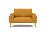 Rollo Bow daybed med Spring madras i 507 Elegance Burned Curry, set forfra