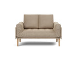 Rollo Bow daybed med Classic madras i 587 Phobos Mocha, set forfra