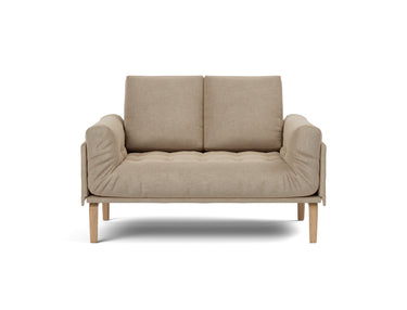 Rollo Bow daybed med Classic madras i 587 Phobos Mocha, set forfra