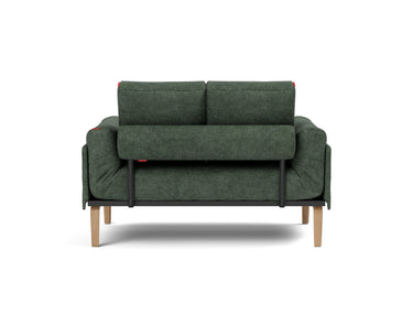 Rollo Bow daybed med Classic madras i 281 Avella Pine Green, set bagfra
