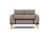 Rollo Bow daybed med Classic madras i 318 Cordufine Beige, set bagfra