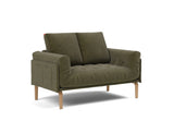 Rollo Bow daybed med Classic madras i 316 Cordufine Pine Green, set skråt forfra