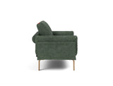 Rollo Bow daybed med Spring madras i 281 Avella Pine Green, set fra siden