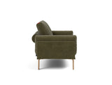 Rollo Bow daybed med Classic madras i 316 Cordufine Pine Green, set fra siden
