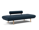 Rollo Bow daybed med Spring madras i 528 Mixed Dance Blue, som seng