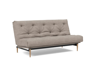Colpus Light Sovesofa Nordic Madras Soft Spring i 472 Yuveno Warm Grey, set skråt forfra