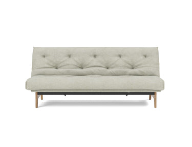 Aslak 120 sovesofa med Classic madras i 280 Avella Sand, set forfra
