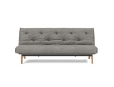Aslak 120 sovesofa med Classic madras i 282 Avella Warm Grey, set forfra