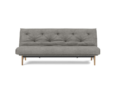 Aslak 120 sovesofa med Classic madras i 282 Avella Warm Grey, set forfra