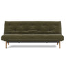 Aslak 120 sovesofa med Classic madras i 316 Cordufine Pine Green, set forfra