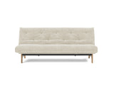 Aslak 120 sovesofa med Classic madras i 357 Taura Off White, set forfra