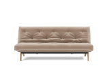 Aslak 120 sovesofa med Classic madras i 417 Esina Mocha, set forfra