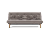 Aslak 120 sovesofa med Spring madras i 418 Esina Truffle, set forfra