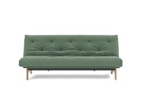 Aslak 120 sovesofa med Spring madras i 518 Elegance Green, set forfra
