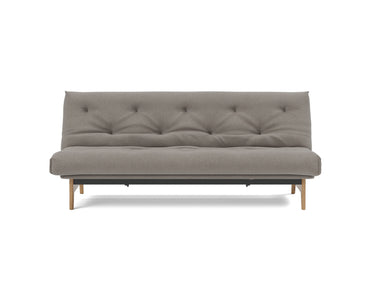 Aslak 120 sovesofa med Spring madras i 521 Mixed Dance Grey, set forfra