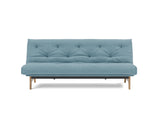Aslak 120 sovesofa med Spring madras i 525 Mixed Dance Light Blue, set forfra