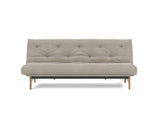 Aslak 120 sovesofa med Spring madras i 579 Kenya Gravel, set forfra