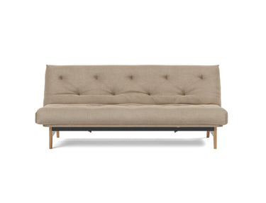Aslak 120 sovesofa med Classic madras i 587 Phobos Mocha, set forfra