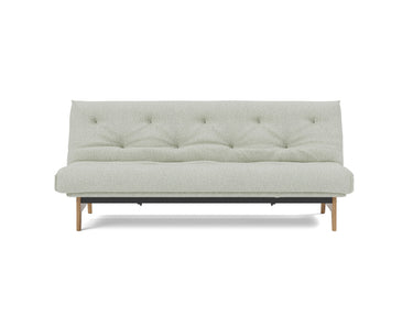 Aslak 120 sovesofa med Nordic Soft Spring madras i 888 Mozart Slate Brown, set forfra