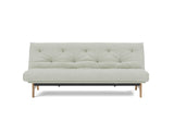Aslak 120 sovesofa med Classic madras i 888 Mozart Slate Brown, set forfra