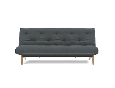 Aslak 120 sovesofa med Classic madras i 894 Mozart Grey Bronze, set forfra